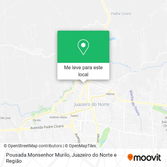 Pousada Monsenhor Murilo mapa