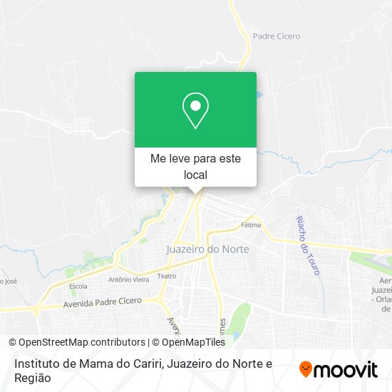 Instituto de Mama do Cariri mapa