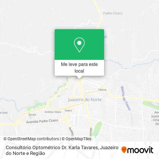 Consultório Optométrico Dr. Karla Tavares mapa