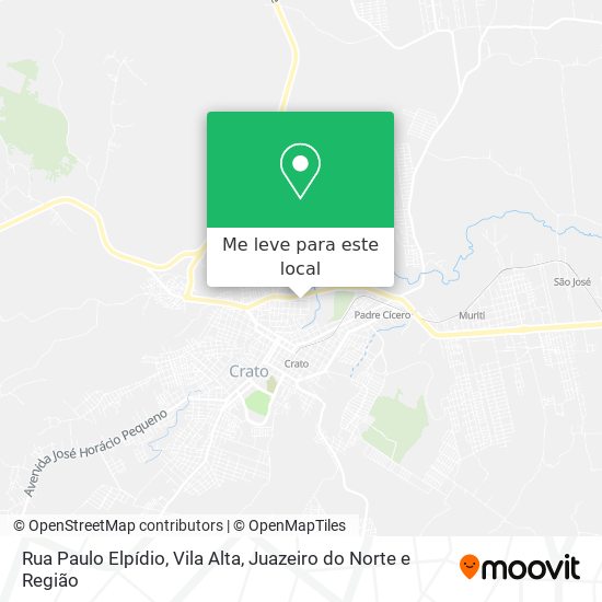 Rua Paulo Elpídio, Vila Alta mapa