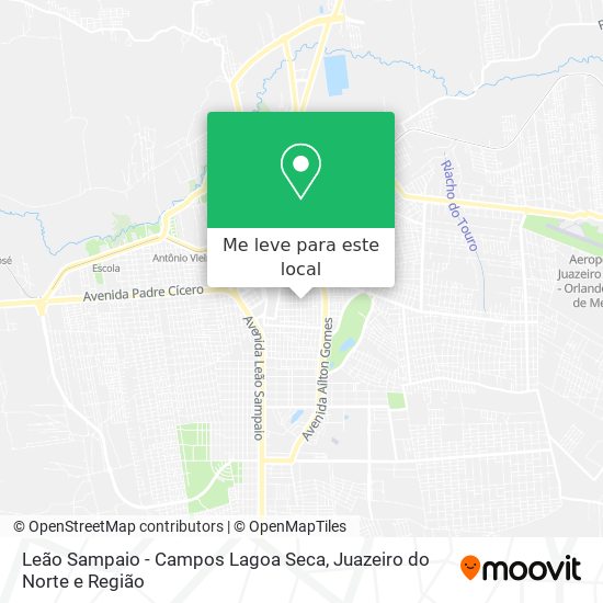 Leão Sampaio - Campos Lagoa Seca mapa