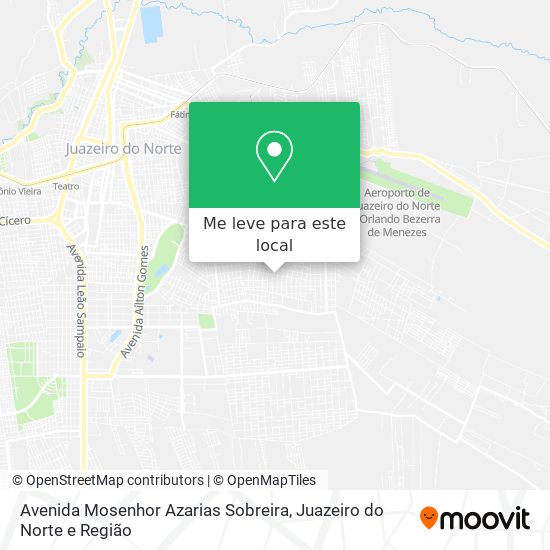 Avenida Mosenhor Azarias Sobreira mapa