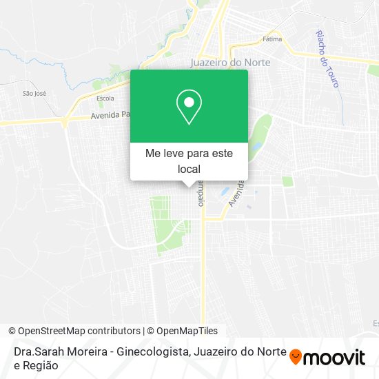 Dra.Sarah Moreira - Ginecologista mapa