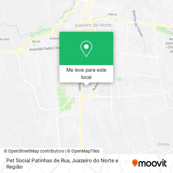 Pet Social Patinhas de Rua mapa