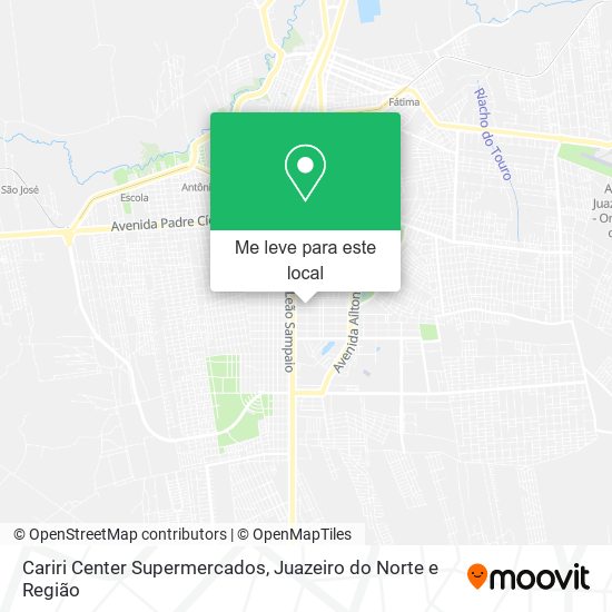 Cariri Center Supermercados mapa