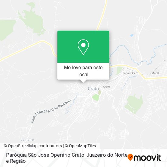 Paróquia São José Operário Crato mapa