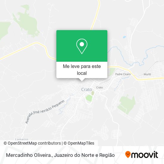 Mercadinho Oliveira. mapa