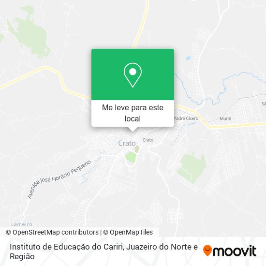 Instituto de Educação do Cariri mapa