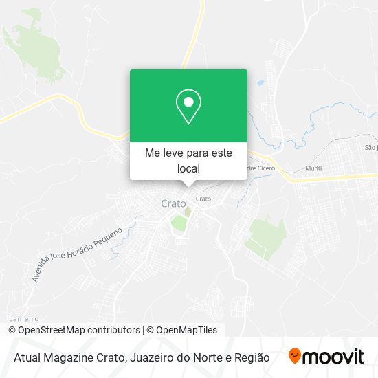 Atual Magazine Crato mapa