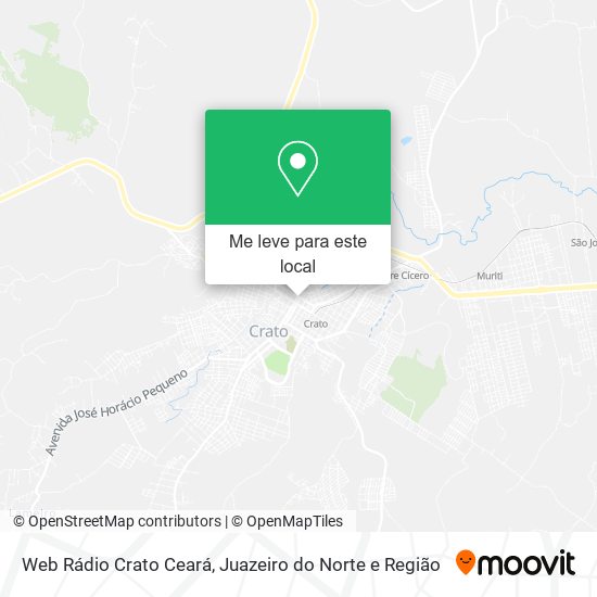 Web Rádio Crato Ceará mapa