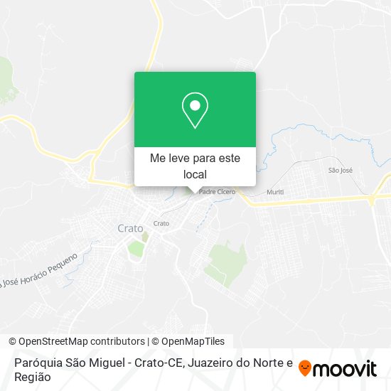 Paróquia São Miguel - Crato-CE mapa
