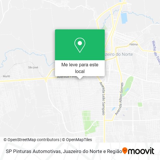 SP Pinturas Automotivas mapa