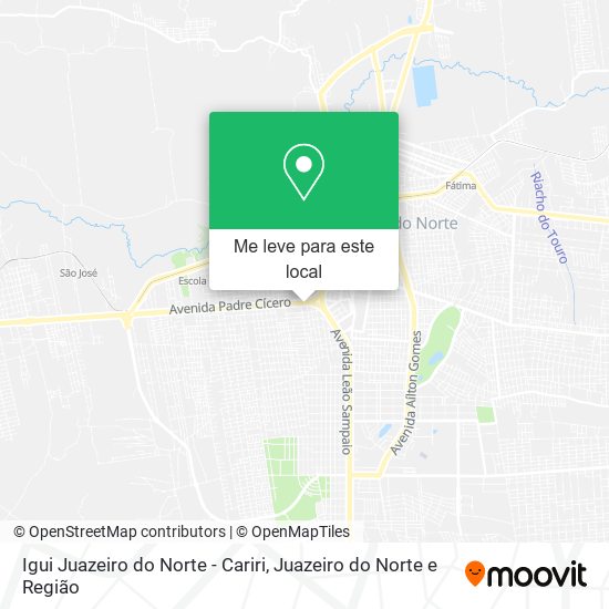 Igui Juazeiro do Norte - Cariri mapa