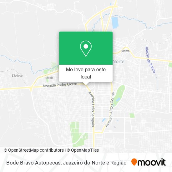 Bode Bravo Autopecas mapa