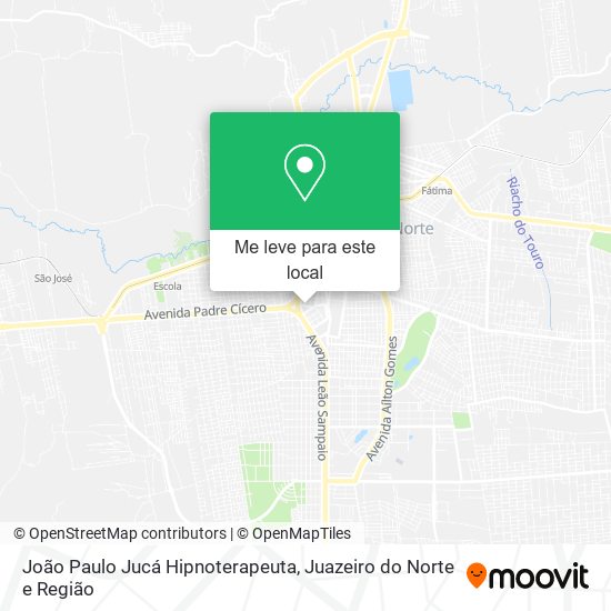 João Paulo Jucá Hipnoterapeuta mapa