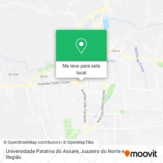 Universidade Patativa do Assaré mapa