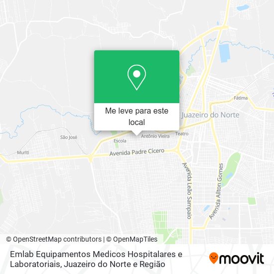 Emlab Equipamentos Medicos Hospitalares e Laboratoriais mapa