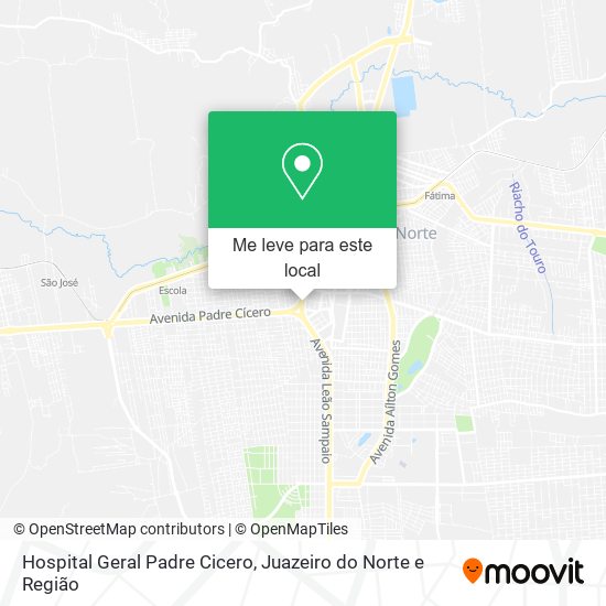 Hospital Geral Padre Cicero mapa