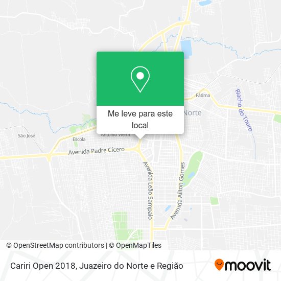 Cariri Open 2018 mapa