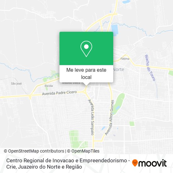 Centro Regional de Inovacao e Empreendedorismo - Crie mapa