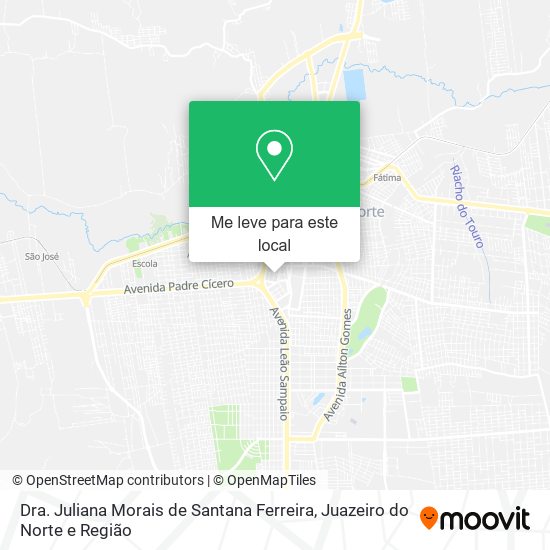 Dra. Juliana Morais de Santana Ferreira mapa