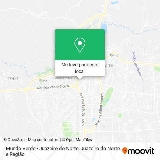 Mundo Verde - Juazeiro do Norte mapa