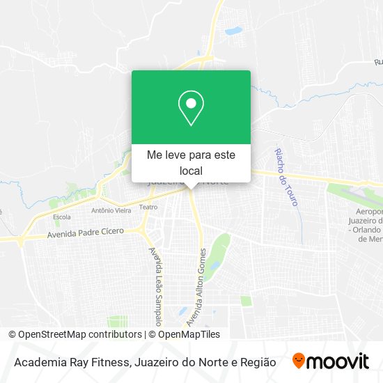 Academia Ray Fitness mapa