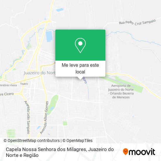 Capela Nossa Senhora dos Milagres mapa