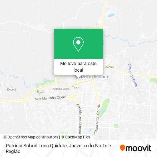 Patrícia Sobral Luna Quidute mapa