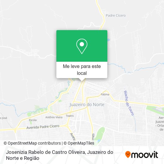 Josenizia Rabelo de Castro Oliveira mapa