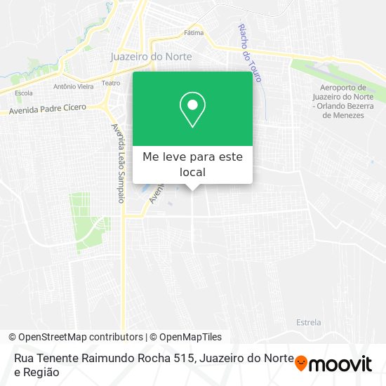 Rua Tenente Raimundo Rocha 515 mapa