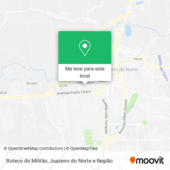 Buteco do Militão mapa