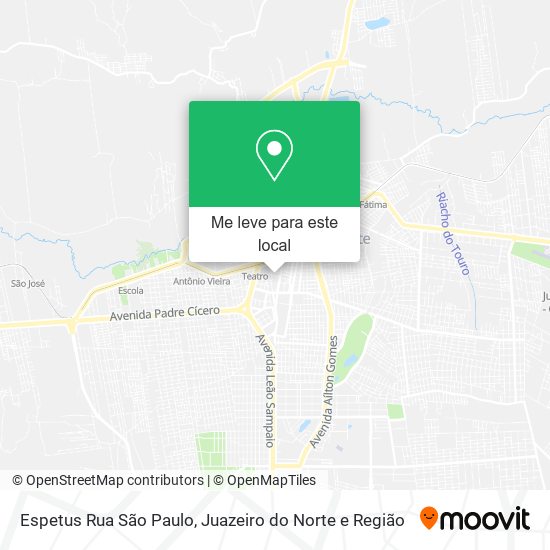 Espetus Rua São Paulo mapa