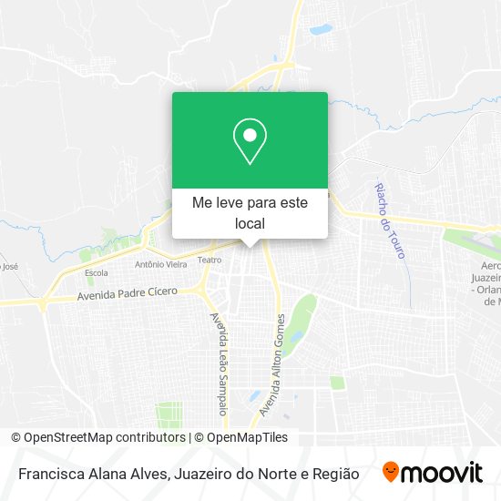 Francisca Alana Alves mapa