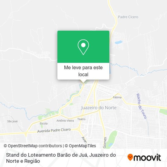 Stand do Loteamento Barão de Juá mapa