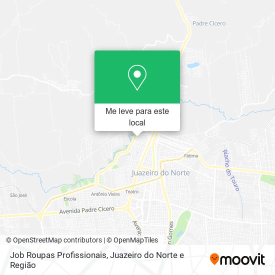 Job Roupas Profissionais mapa