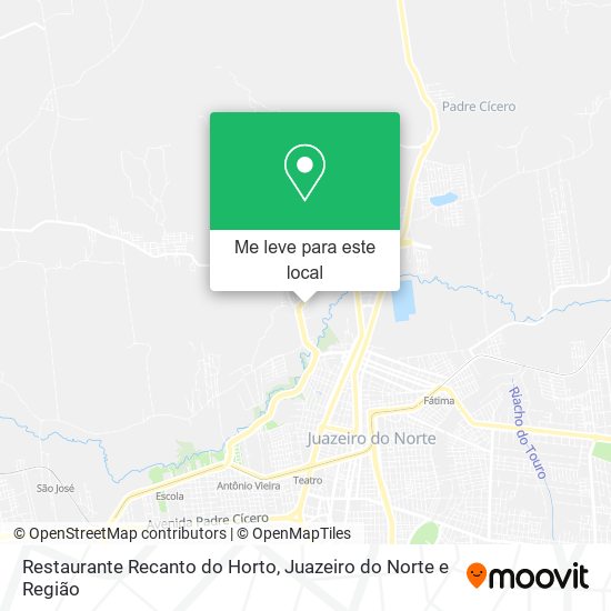Restaurante Recanto do Horto mapa