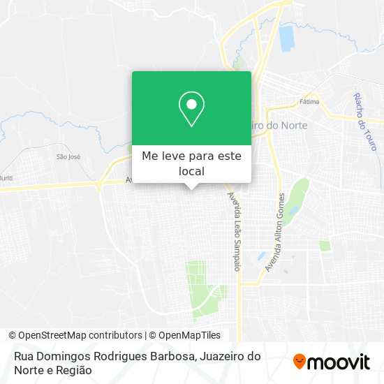 Rua Domingos Rodrigues Barbosa mapa