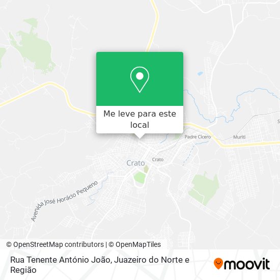 Rua Tenente António João mapa