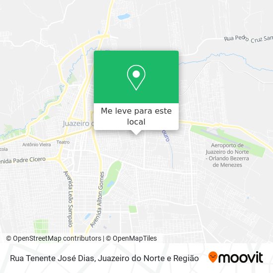 Rua Tenente José Dias mapa