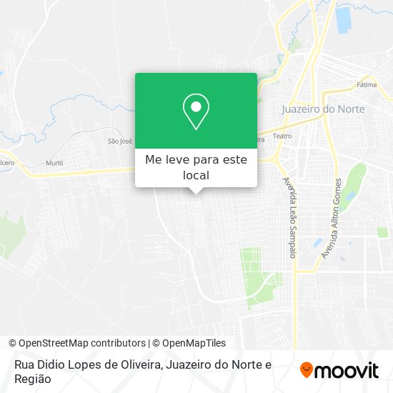 Rua Didio Lopes de Oliveira mapa