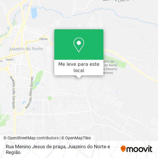 Rua Menino Jesus de praga mapa