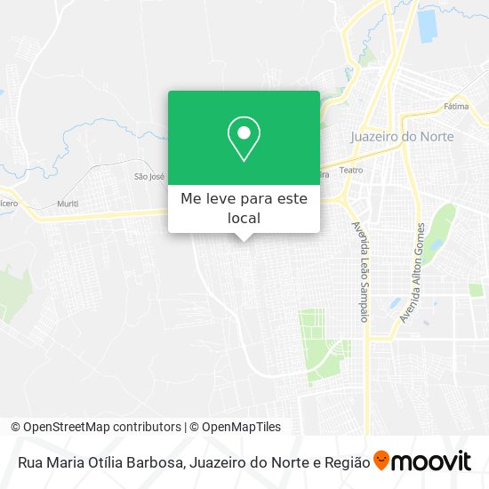 Rua Maria Otília Barbosa mapa