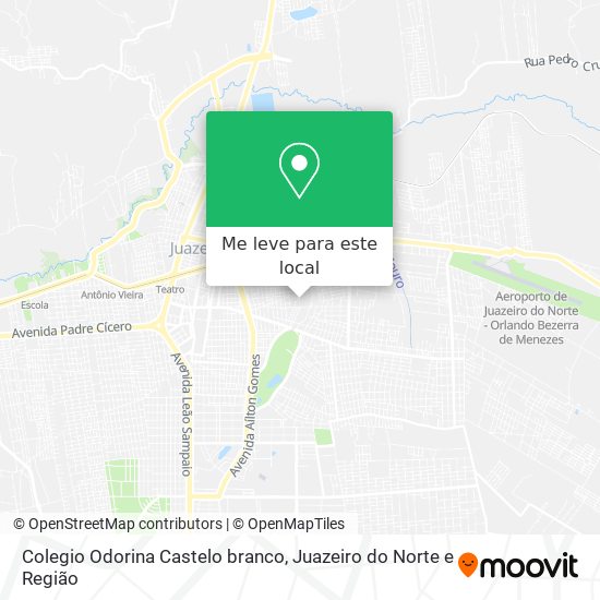 Colegio Odorina Castelo branco mapa