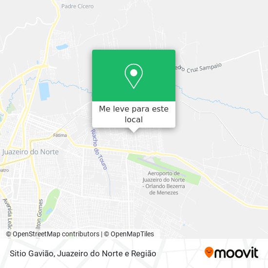 Sitio Gavião mapa