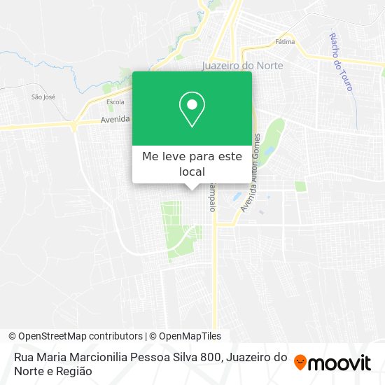 Rua Maria Marcionilia Pessoa Silva 800 mapa
