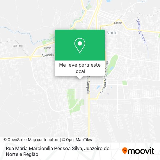 Rua Maria Marcionília Pessoa Silva mapa
