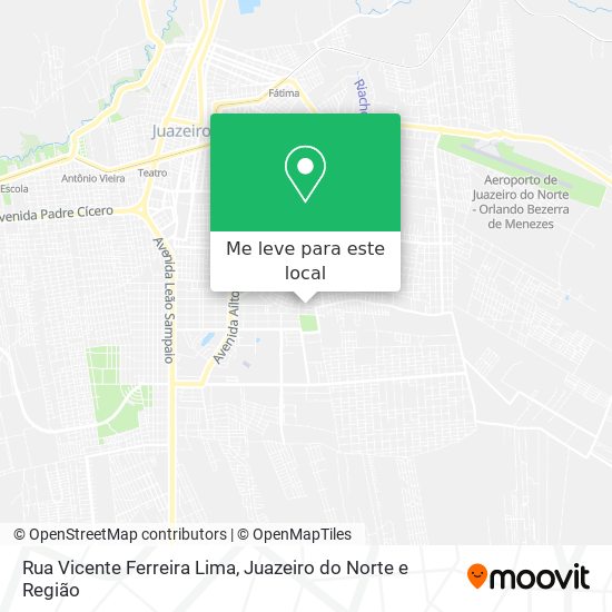 Rua Vicente Ferreira Lima mapa