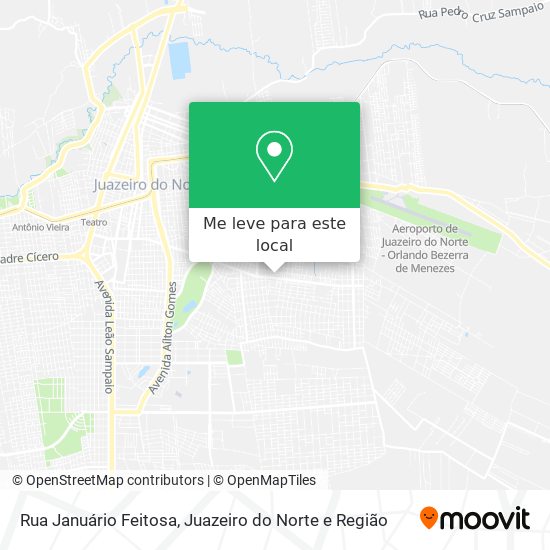 Rua Januário Feitosa mapa