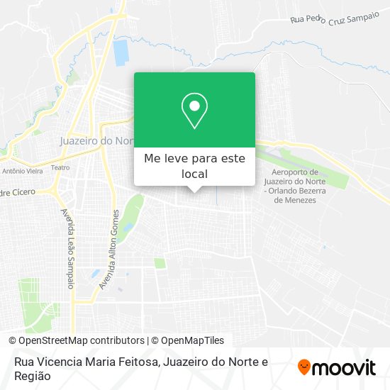 Rua Vicencia Maria Feitosa mapa